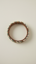 Designer Woven Dog Collar with Brass Buckle